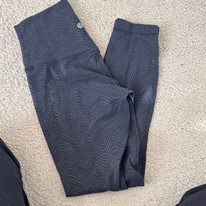 Lululemon Black Patterned Leggings